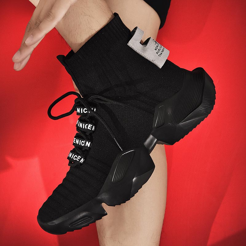 Yoga Fitness Reservation - Plus Size Hightop High-soled Men Sport