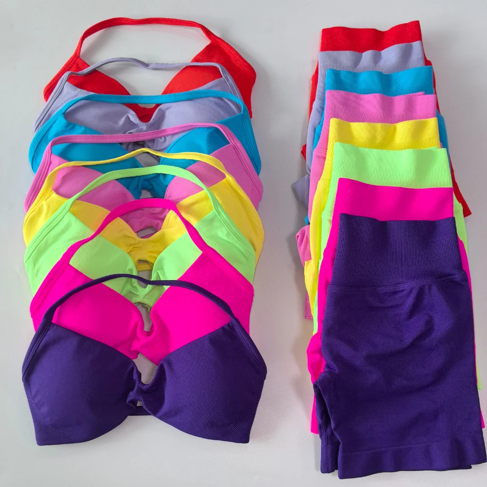 Yoga Y Fitness - Ruched Seamless Yoga Set for Women