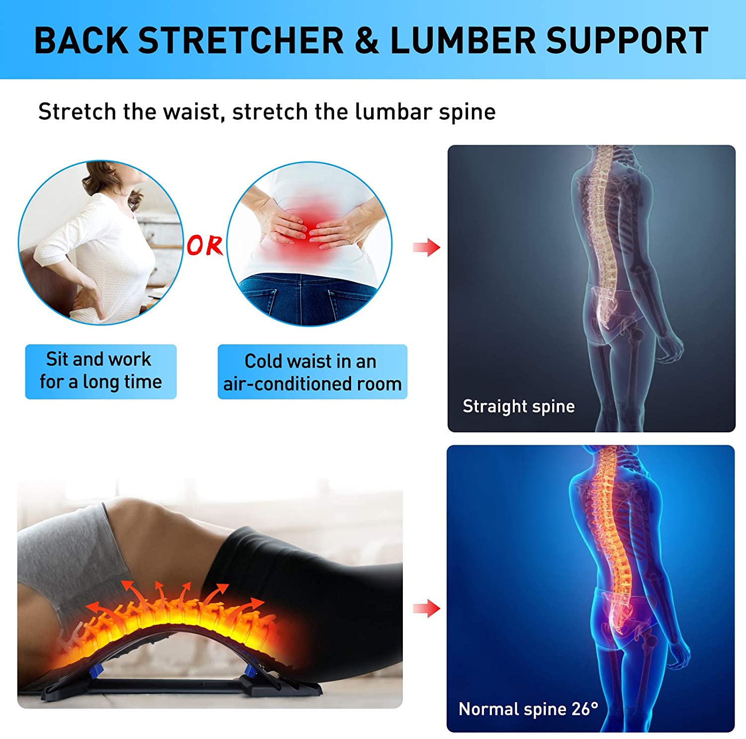 Magnet Massage Set Up Benches  - Posture Corrector Back บทวิจารณ์และราคา