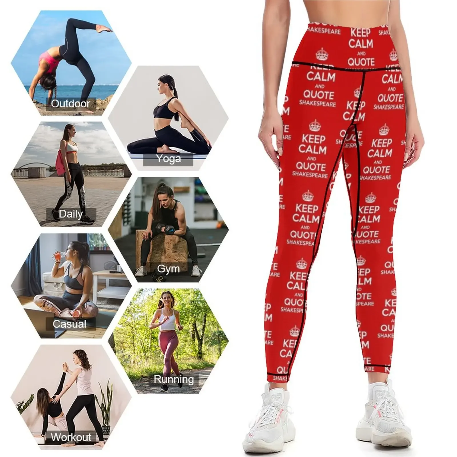 Keep Calm & Quote Shakespeare  - Yoga Fitness Quotes บทวิจารณ์และราคา