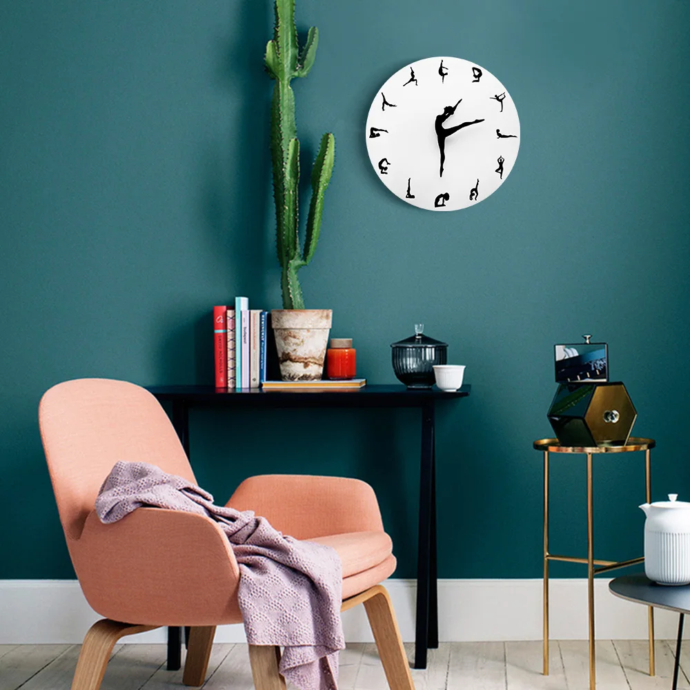 HQ Yoga Postures Wall Clock  F - Yoga Fitness Watch บทวิจารณ์และราคา