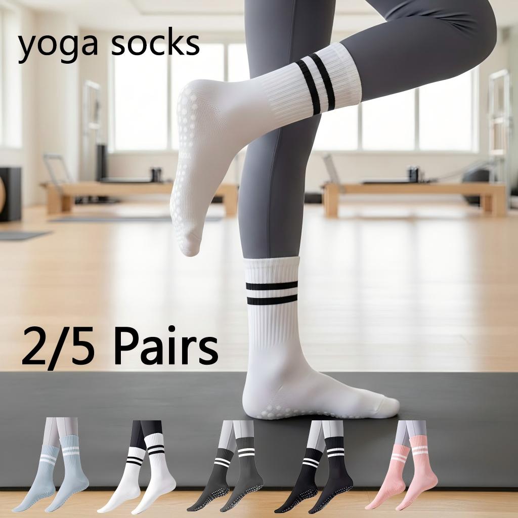 Women Non Slip Yoga Socks, Gri - Yoga Y Fitness บทวิจารณ์และราคา