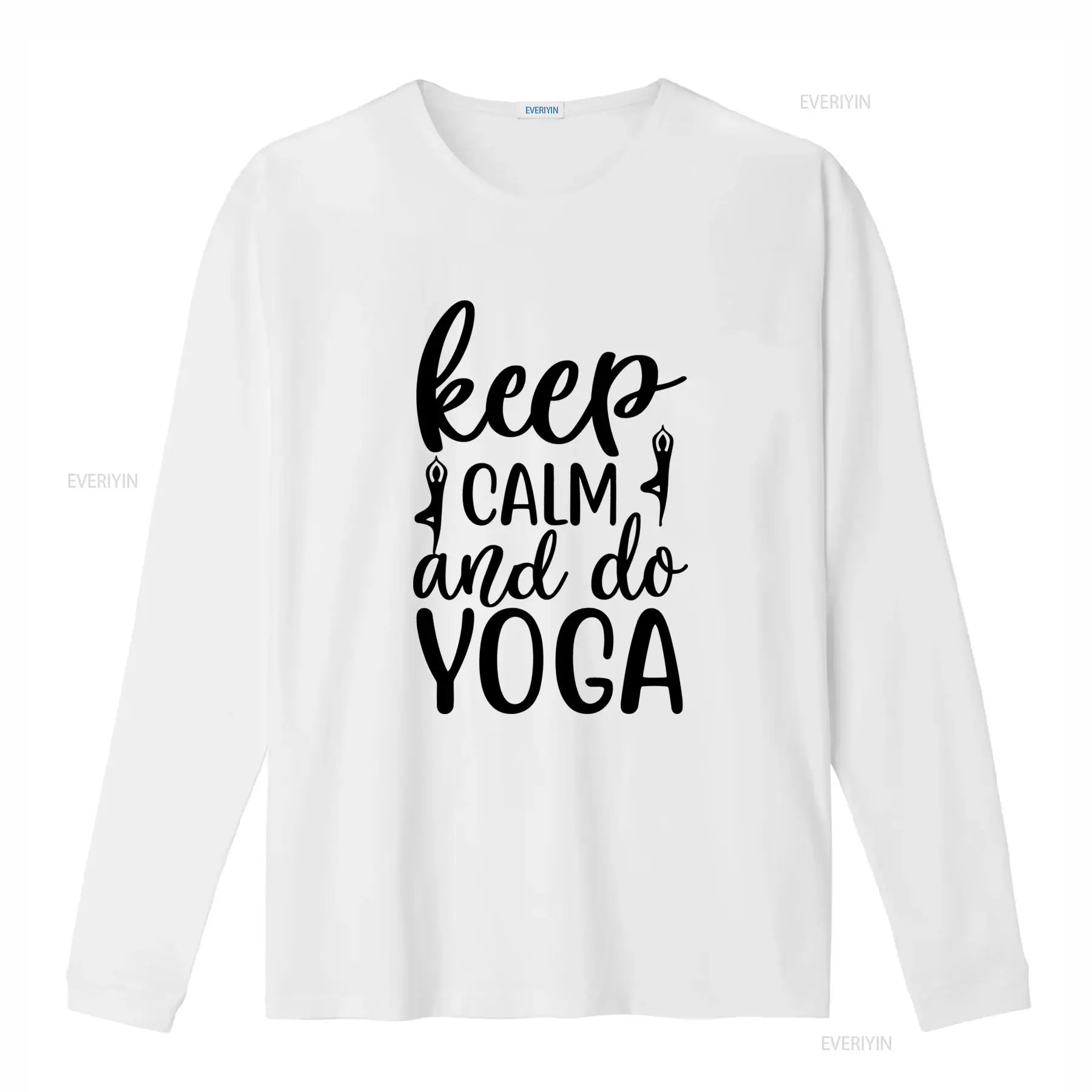 Keep Calm and Do Yoga T Shirt  - Yoga Fitness Quotes บทวิจารณ์และราคา