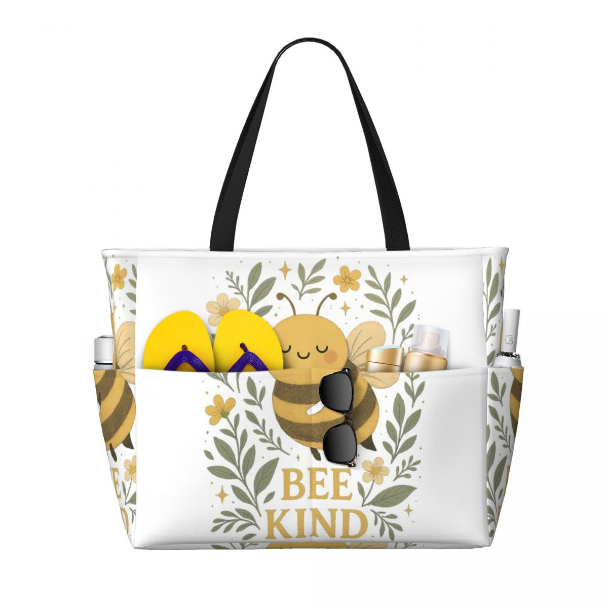 Bee Kind Cute Bumblebee Floral - Yoga Fitness Quotes บทวิจารณ์และราคา