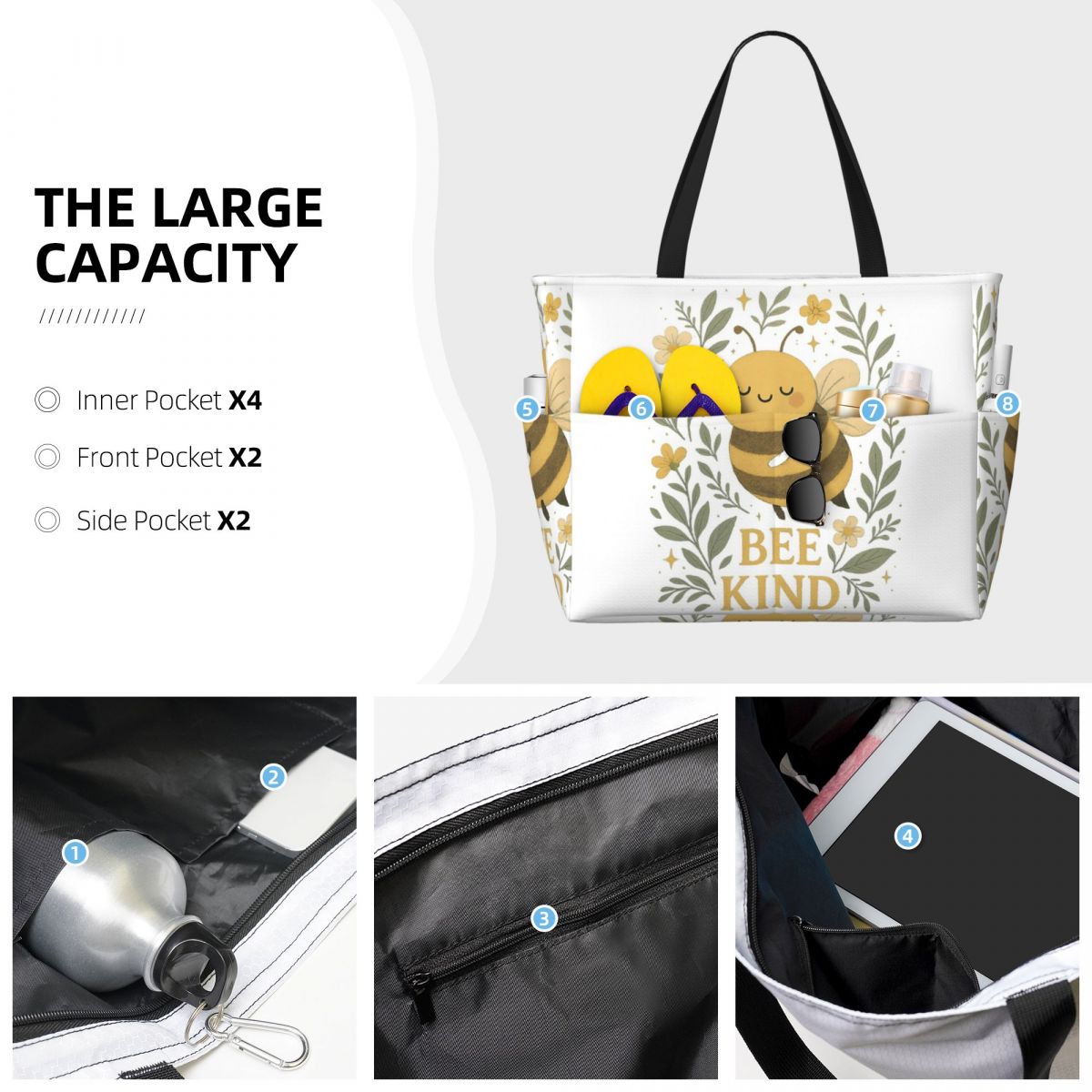 Bee Kind Cute Bumblebee Floral - Yoga Fitness Quotes บทวิจารณ์และราคา