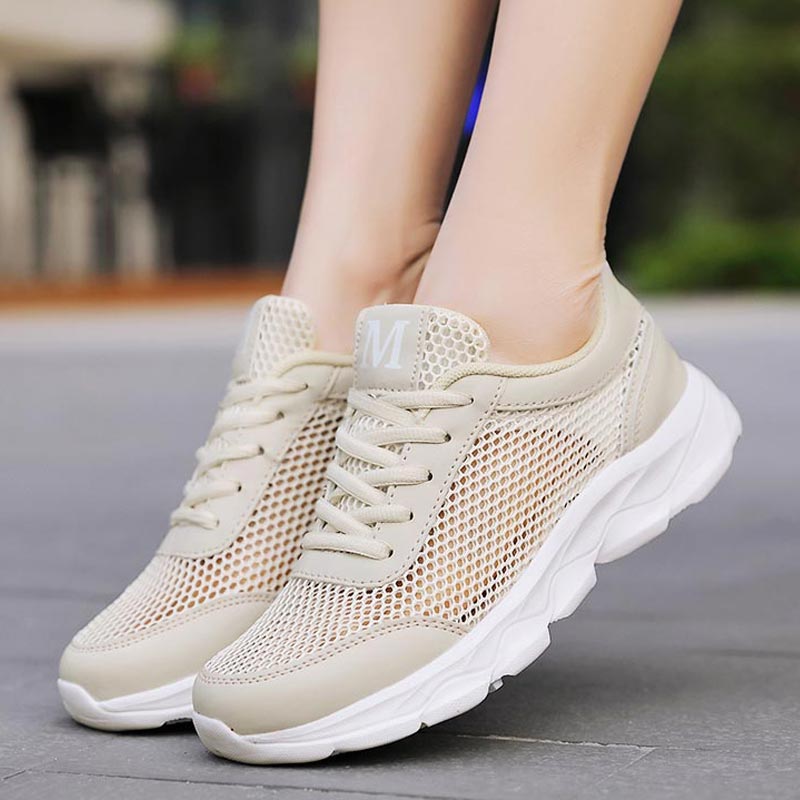 Summer Breathable Sneakers Wom - Yoga Fitness Reservation บทวิจารณ์และราคา