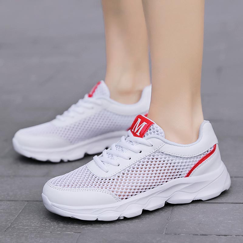 Summer Breathable Sneakers Wom - Yoga Fitness Reservation บทวิจารณ์และราคา
