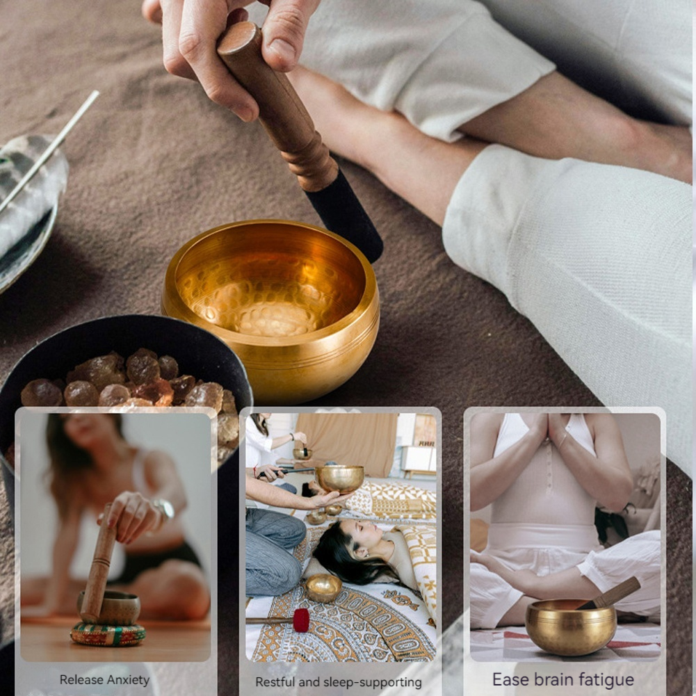 Tibetan Singing Bowl Set Uniqu - Yoga Y Fitness บทวิจารณ์และราคา