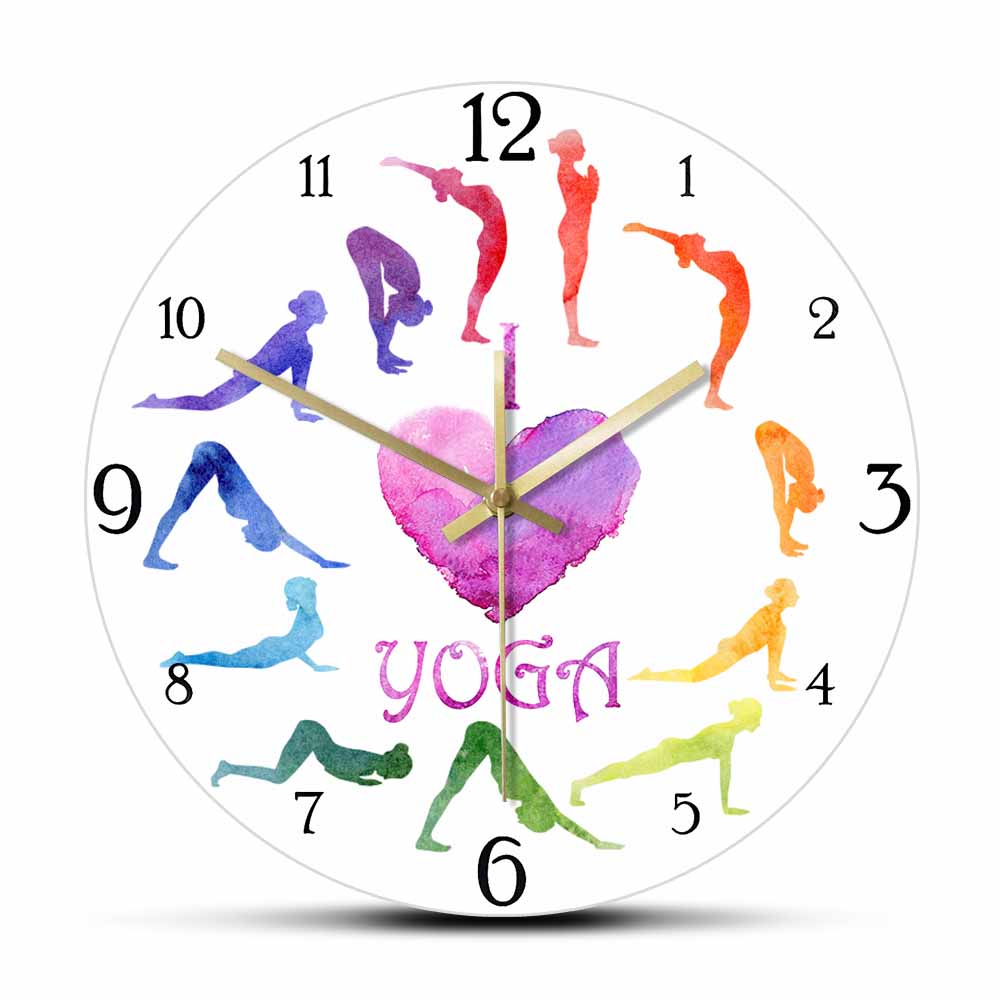 I Love Yoga Watercolor Paintin - Yoga Fitness Watch บทวิจารณ์และราคา
