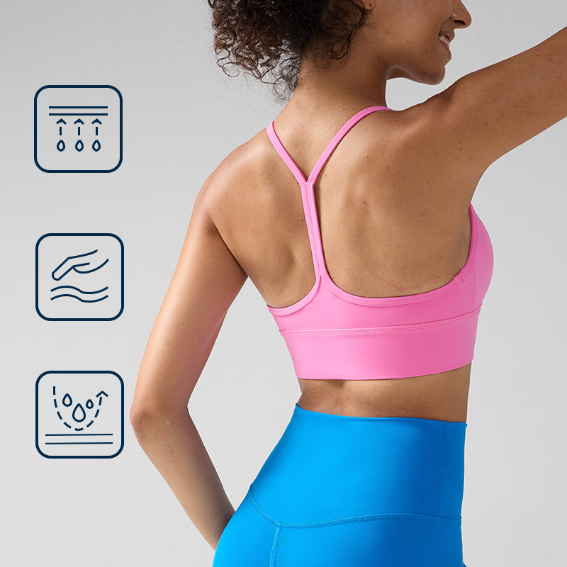 Women's Push-Up Sports Bra Y-B - Yoga Y Fitness บทวิจารณ์และราคา
