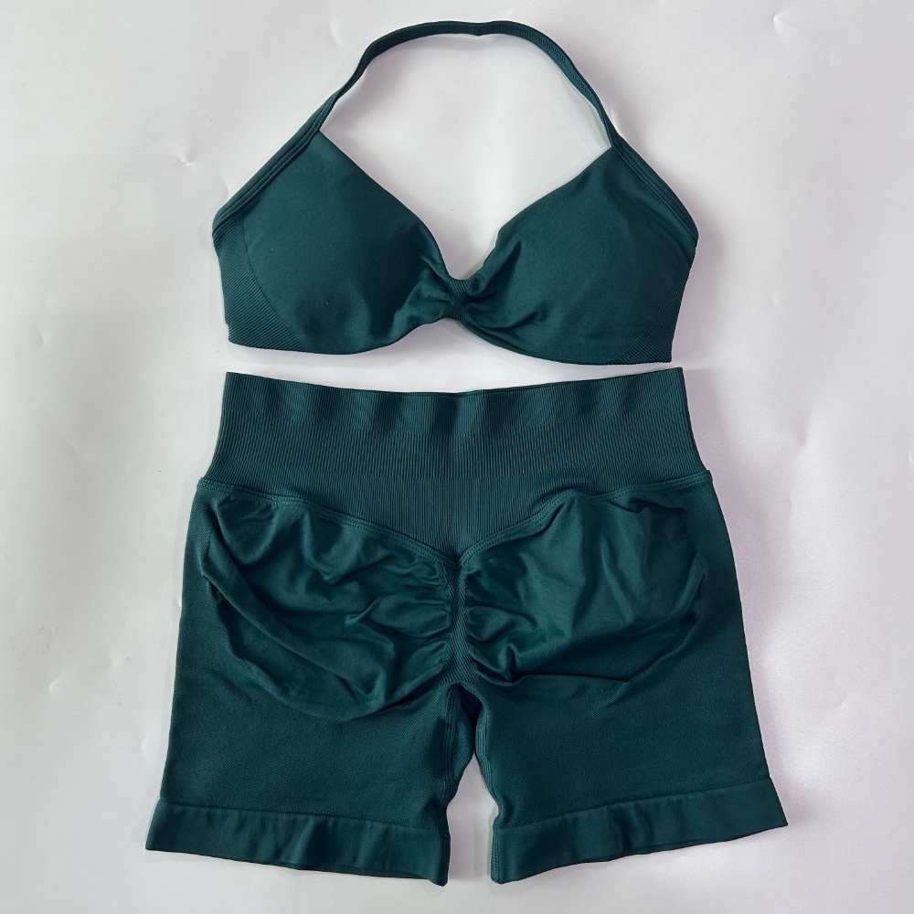 Ruched Seamless Yoga Set for W - Yoga Y Fitness บทวิจารณ์และราคา