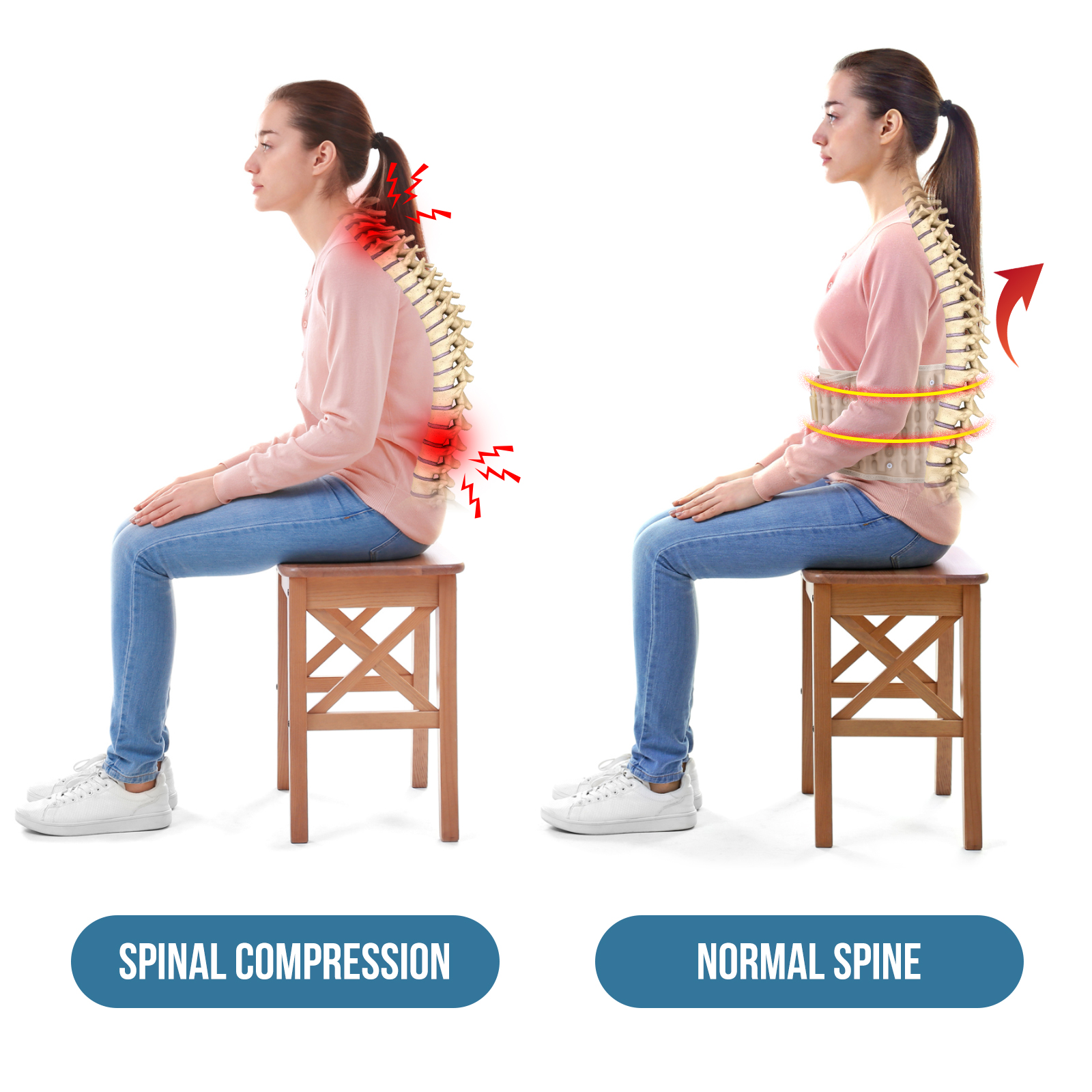 Spinal Air Traction Brace Deco - Posture Corrector Back บทวิจารณ์และราคา