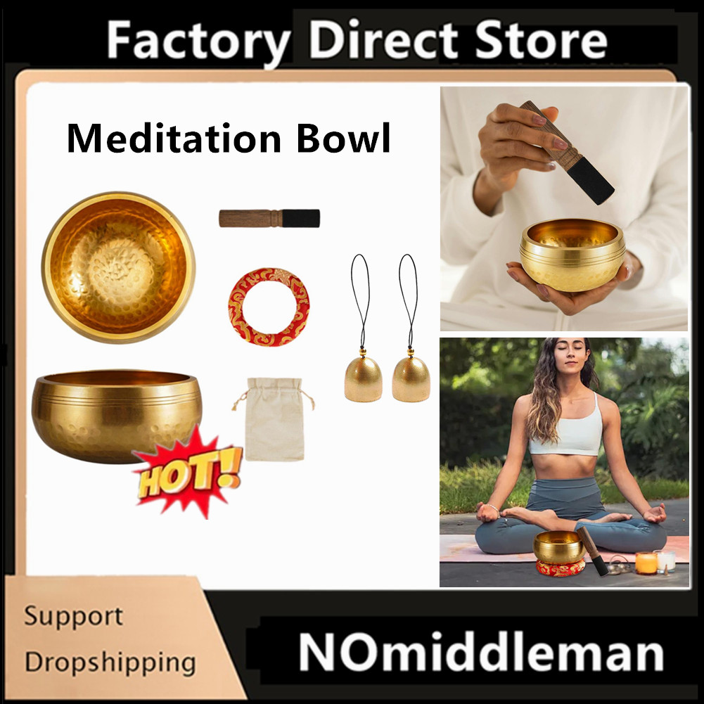 1Set Singing Bowl Set Meditati - Yoga Y Fitness บทวิจารณ์และราคา