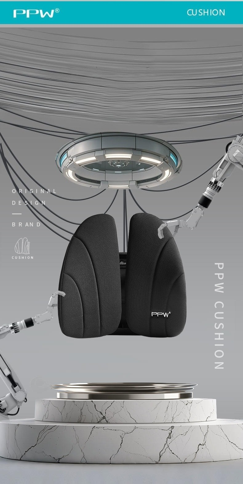 Ergonomic Lumbar SupportCushio - Posture Corrector Back บทวิจารณ์และราคา
