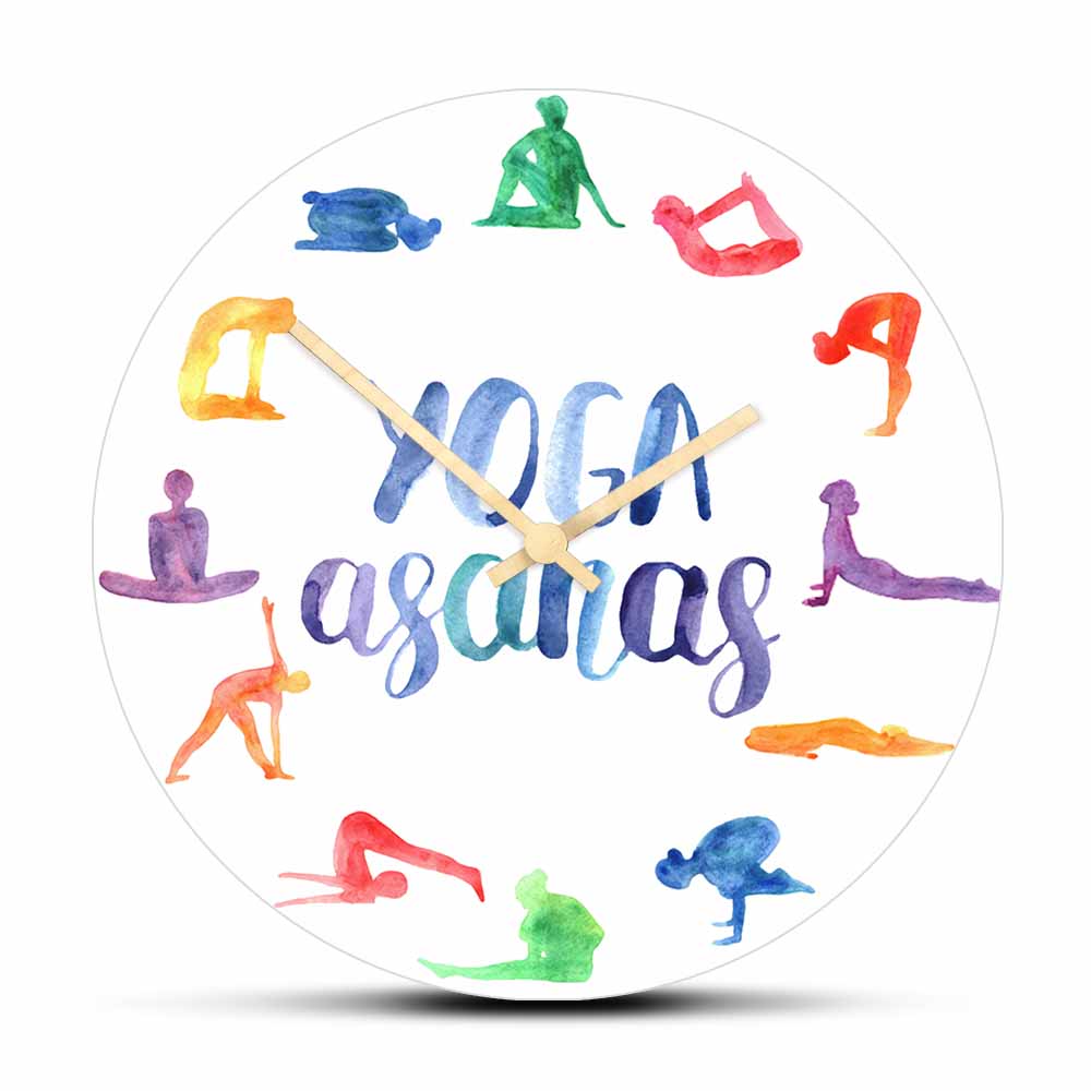 Yoga Asanas Modern Design Wall - Yoga Fitness Watch บทวิจารณ์และราคา