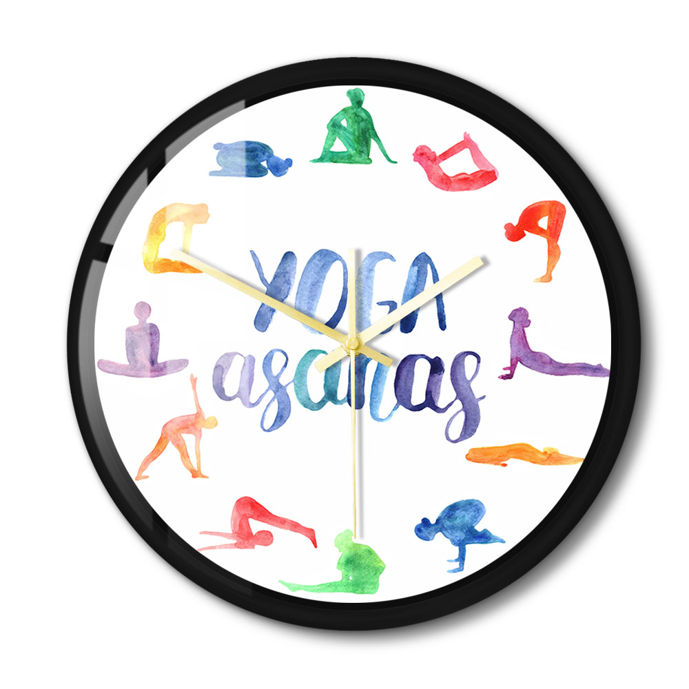 Yoga Asanas Modern Design Wall - Yoga Fitness Watch บทวิจารณ์และราคา
