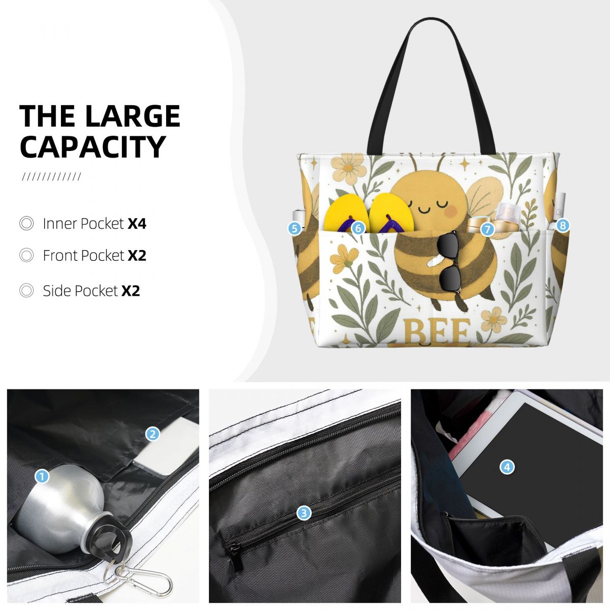 Bee Kind Cute Bumblebee Floral - Yoga Fitness Quotes บทวิจารณ์และราคา