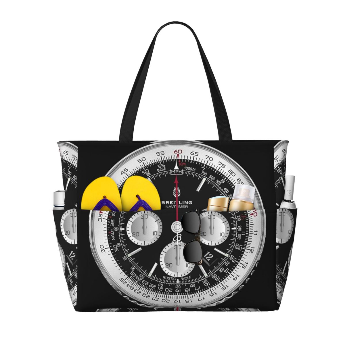 Black Luxury Watch Face Beach  - Yoga Fitness Watch บทวิจารณ์และราคา