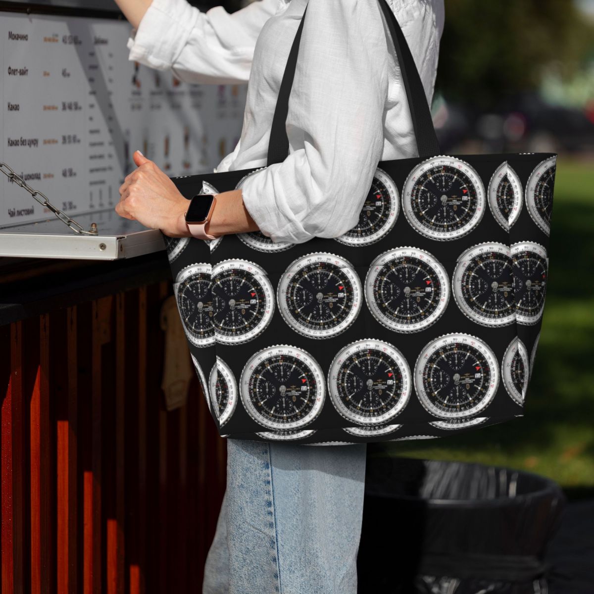 Luxury Watch Face Beach Tote B - Yoga Fitness Watch บทวิจารณ์และราคา