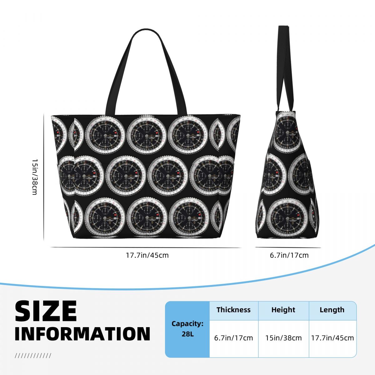 Luxury Watch Face Beach Tote B - Yoga Fitness Watch บทวิจารณ์และราคา